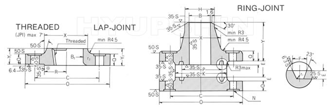 KOREAN ANSI B16.5 CLASS 400-600 FLANGE DRAWINGS, SHANDONG HYUPSHIN FLANGES CO., LTD